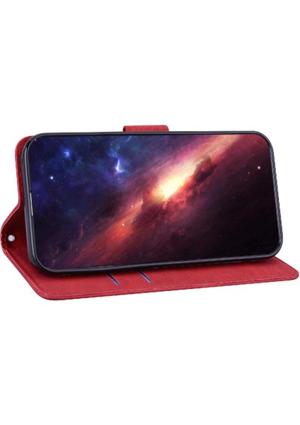 IPhone 16 Için Flip Case Pro Max Kickstand Özelliği Flip Folio Geometrik Pu (Yurt Dışından)