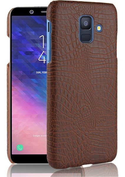 Samsung Galaxy A6 2018 Uyumluluk Koruyucu Için Şık Klasik Kılıf (Yurt Dışından)