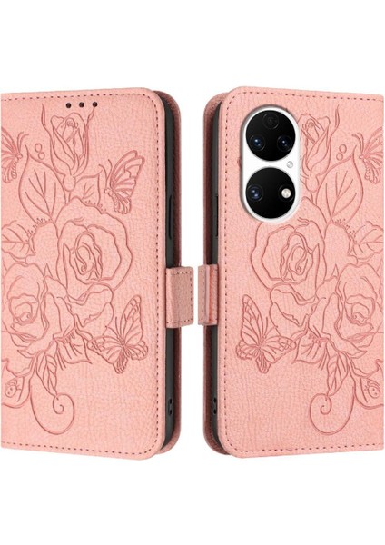 Kredi Kartı Yuvası Manyetik Cüzdan ile Huawei P50 Pro Pu Deri Kılıf (Yurt Dışından) indirimleri