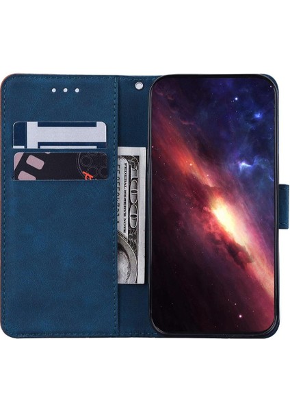 IPhone 16 Için Flip Case Pro Max Kickstand Özelliği Flip Folio Geometrik Pu (Yurt Dışından)