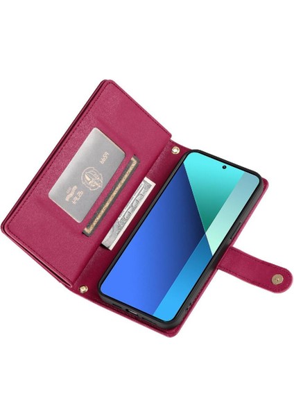 Xiaomi Redmi Not 13 Için Flip Case 4g Cüzdan Bölmesi Çok Fonksiyonlu (Yurt Dışından) indirimleri