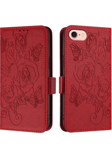 Kredi Kartı Yuvası Manyetik Cüzdan Pu Deri ile IPhone Se 4 2024 Için Kılıf (Yurt Dışından)