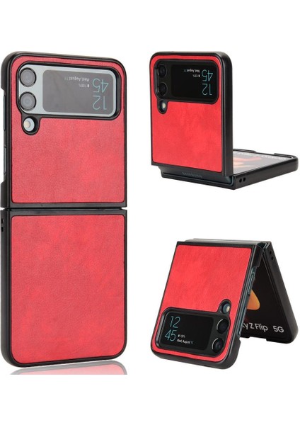 Samsung Galaxy Z Flip4 Koruyucu Kapak Için Retro Kılıf Uyumluluk Anti (Yurt Dışından)