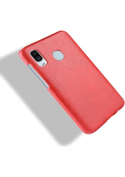 Retro Kılıf Samsung Galaxy A40 Lychee Desen Retro Anti Scratch Kapak (Yurt Dışından) modelleri
