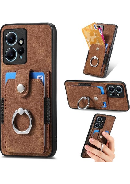 Xiaomi Redmi Not 12 4g Için Kılıf Standı Manyetik Araç Montaj Yüzük Tutucu Crad (Yurt Dışından)