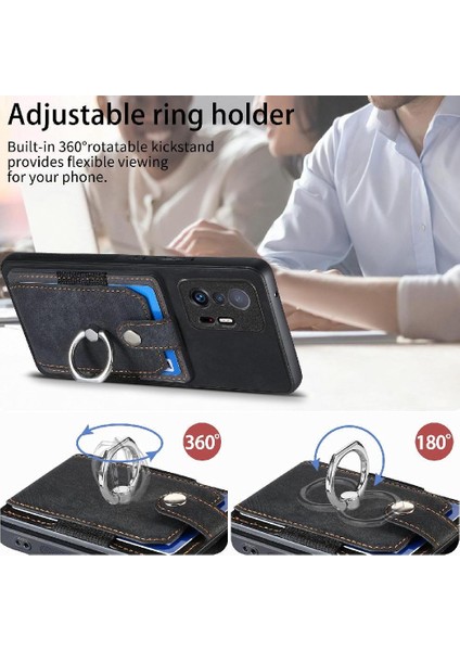 Xiaomi 11T/11T Pro Crad Yuvası Standı Halka Tutucu Manyetik Araç Montaj (Yurt Dışından)
