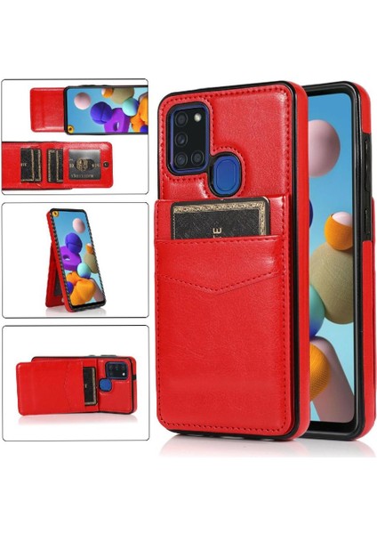 Samsung Galaxy A21S Premium Kılıf Cüzdan ile Uyumlu (Yurt Dışından)
