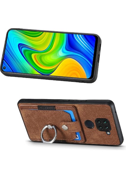 Xiaomi Redmi Not 9 4g Için Kılıf Standı Manyetik Araç Montaj Yüzük Tutucu Crad (Yurt Dışından)