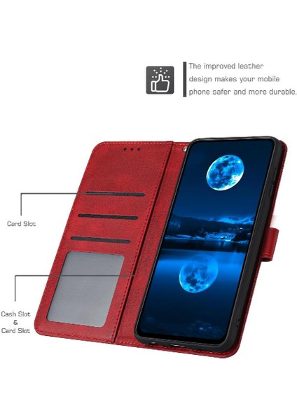 Xiaomi Redmi Not 13 Pro Artı Kickstand Için Flip Case Kart Yuvası ile Saf (Yurt Dışından)