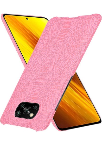 Şık Klasik Durumda Xiaomi Poco X3 Nfc Klasik Timsah Moda Anti (Yurt Dışından)