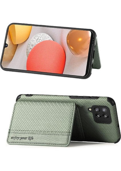 Samsung Galaxy Case 5g Manyetik Kart Tutucu Için Kılıf Rfıd Engelleme Standı (Yurt Dışından)