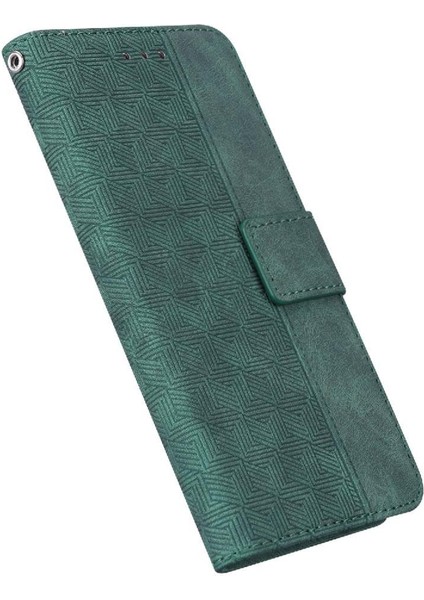 IPhone 16 Için Flip Case Pro Max Kickstand Özelliği Flip Folio Geometrik Pu (Yurt Dışından)