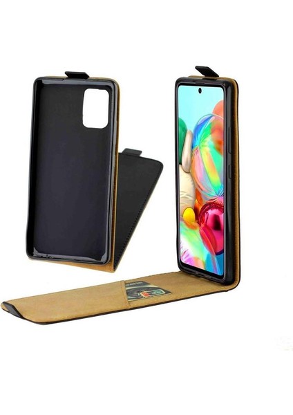 Samsung Galaxy A71 5g Kart Yuvası Iş Tarzı Tpu Için Dikey Flip Case (Yurt Dışından)