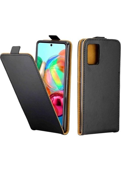 Samsung Galaxy A71 5g Kart Yuvası Iş Tarzı Tpu Için Dikey Flip Case (Yurt Dışından)
