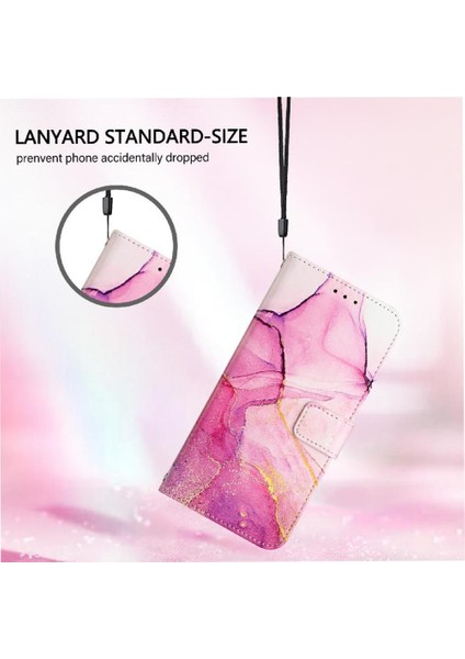 Huawei P Akıllı Artı 2019 Cüzdan Pu Deri Kickstand Mermer (Yurt Dışından)