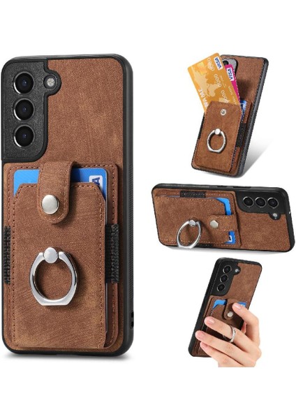 Samsung Galaxy S21 Standı Crad Yuvası Manyetik Araç Montaj Yüzük Tutucu (Yurt Dışından)