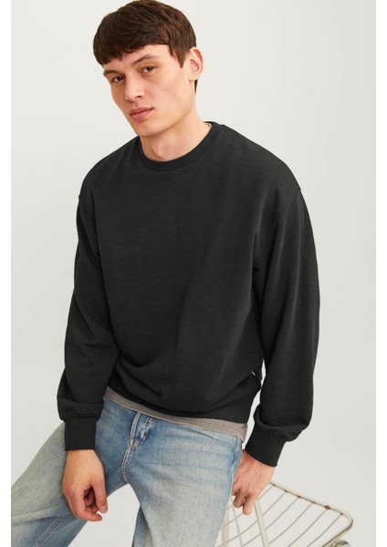 Jjecharge Sweat Crew Neck Siyah Erkek Sweatshirt fiyatları