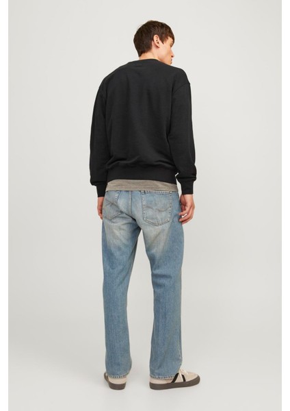 Jjecharge Sweat Crew Neck Siyah Erkek Sweatshirt fırsatları