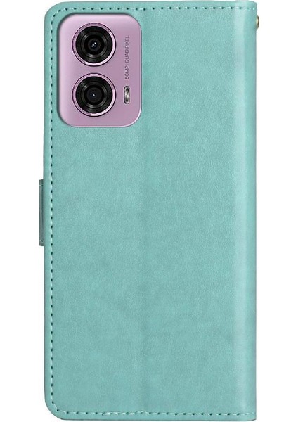 Motorola Moto G24 Kart Tutucu Pu Deri Bilek Kayışı Kapatma Için Filp Durumda (Yurt Dışından) indirimleri