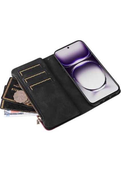 Oppo Oppo 12 5g Dokuz Kart Yuvaları Için Kılıf Kickstand Koruyucu Fermuar Tarzı (Yurt Dışından) fırsatları