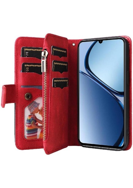 Realme C61 Fermuar Cüzdan Tarzı Kickstand Koruyucu Dokuz Kart (Yurt Dışından) indirimleri