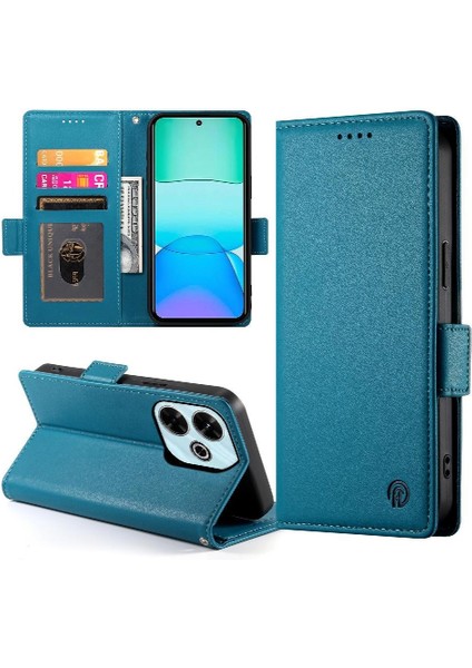 SZY Mall Xiaomi Redmi 13 Kartvizit Yuvaları Için Flip Case Günlük Kullanım Flip Cüzdan (Yurt Dışından)