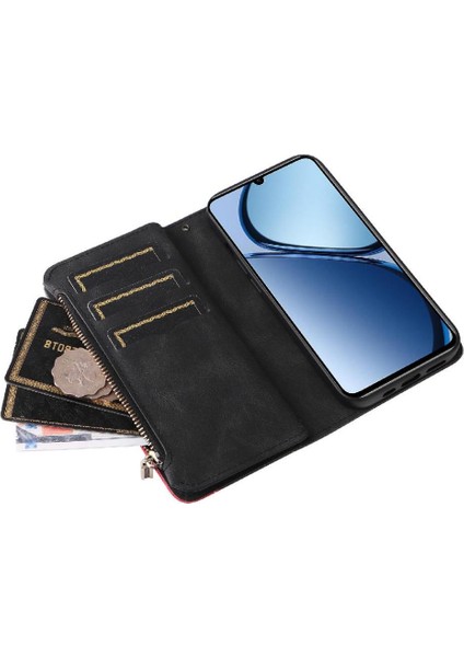 Realme C61 Fermuar Cüzdan Tarzı Kickstand Koruyucu Dokuz Kart (Yurt Dışından) indirimleri
