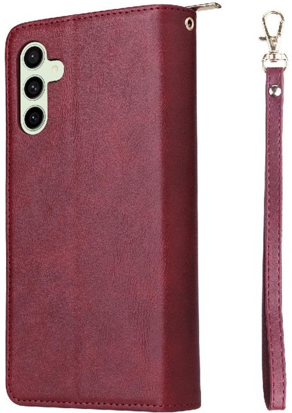 Samsung Galaxy S24 Fe Cüzdan Durumda 9 Kart Yuvaları ile El ile (Yurt Dışından)