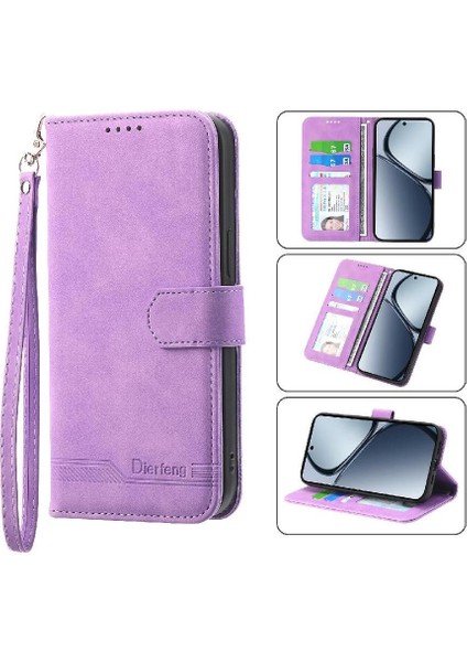 Realme C65 Manyetik Kapatma Nakit Cep Bileklik Kartı Için Flip Case (Yurt Dışından)