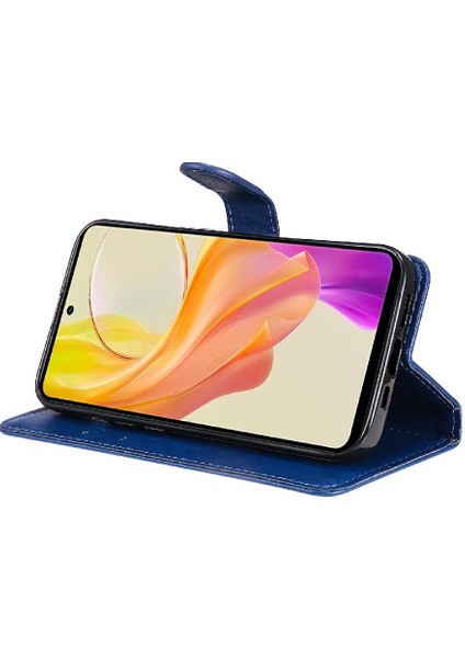 Vivo Y36 Için Flip Case 5G/Y78 5g Kart Yuvası ile Yüksek Kalite Deri Katı (Yurt Dışından)