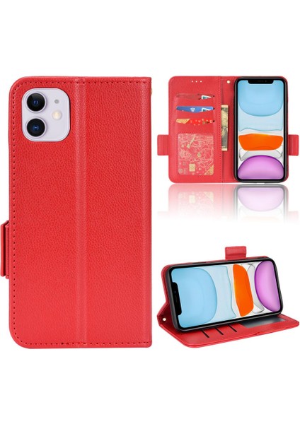 Iphone 12 Için Kılıf Mini Manyetik Cüzdan Kart Yuvaları Tutucu Yan Toka Pu (Yurt Dışından)