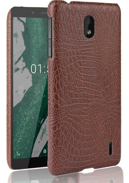 Nokia 1 Plus Koruyucu Kapak Klasik Timsah Için Şık Klasik Kılıf (Yurt Dışından)
