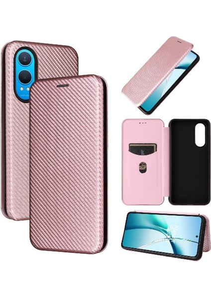 Oneplus Nord Ce4 Lite Kart Ekleme Manyetik Karbon Fiber Için Flip Case (Yurt Dışından)