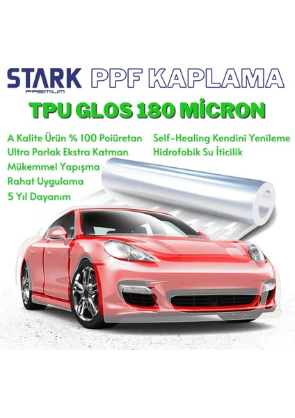 Stark Ppf-Tpu Şeffaf Araç Boya Koruma Kaplama 190 Micron 15 mt