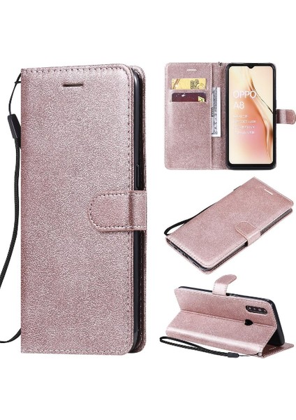 Oppo A8 Için Flip Case/oppo 2020 Kart Yuvası ile Yüksek Kaliteli Deri Cüzdan (Yurt Dışından)