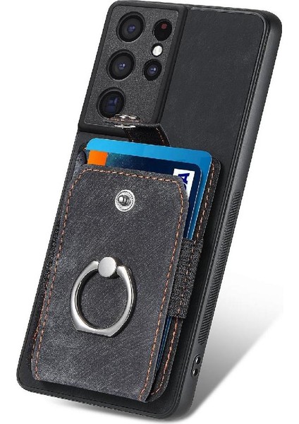 Samsung Galaxy S21 Ultra Manyetik Araç Montaj Yüzük Tutucu Standı (Yurt Dışından) modelleri