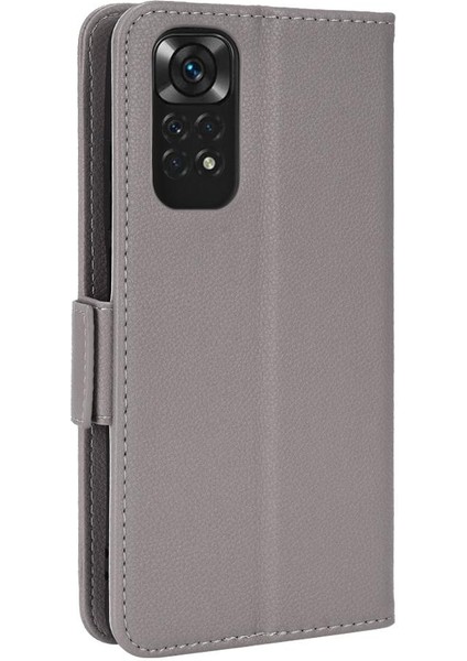 Xiaomi Redmi Için Not 11 4g Cüzdan Pu Deri Kart Yuvaları Tutucu Yan (Yurt Dışından)
