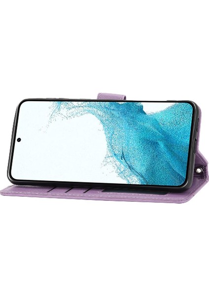 Samsung Galaxy S23 Manyetik Kapatma Pu Deri Kickstand Için Flip Case (Yurt Dışından)