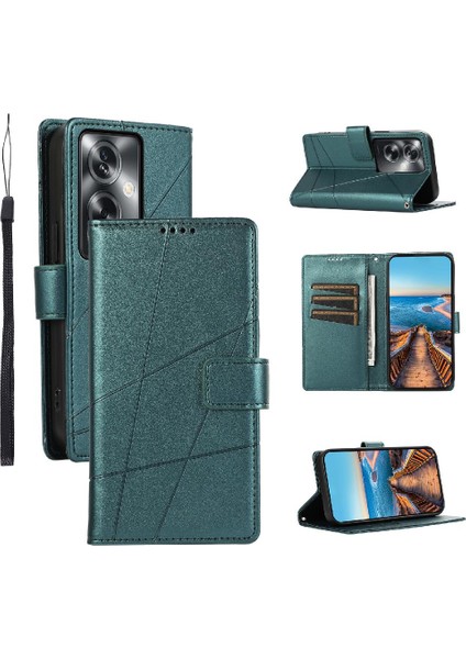 Oppo A79 5g Üç Kart Yuvaları Için Flip Case Kickstand Darbeye Şok (Yurt Dışından)