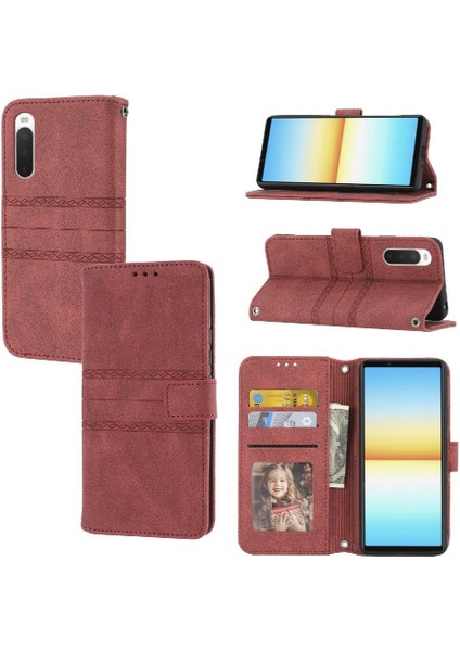 Sony Xperia 10 Iv Darbeye Koruyucu Cüzdan Kılıf Kapatma Için Flip Case (Yurt Dışından)