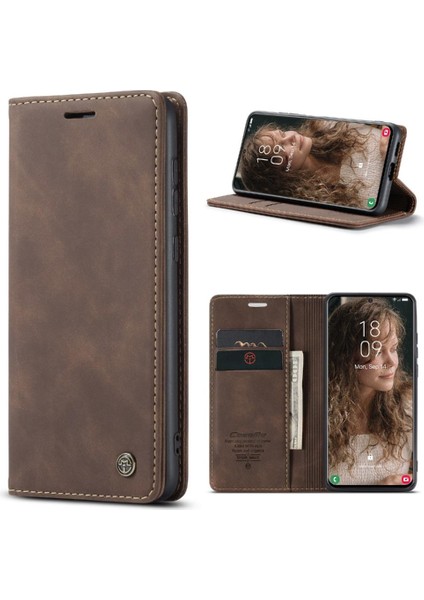 Samsung Galaxy S21 Vintage Pu Deri Cüzdan Manyetik Flip Case (Yurt Dışından)