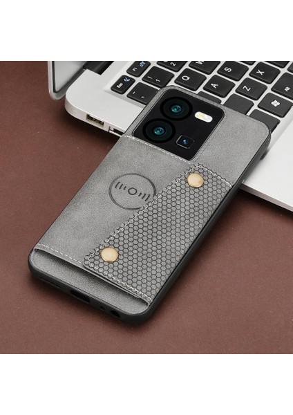 Vivo V25 5G/V25E Buit Için Cüzdan Kılıf Demir Kickstand Cüzdan Kılıf Kartı (Yurt Dışından)