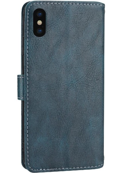 Iphone Xs Max Anti Scratch Kickstand Manyetik Kapatma Kartı Için Flip Case (Yurt Dışından)
