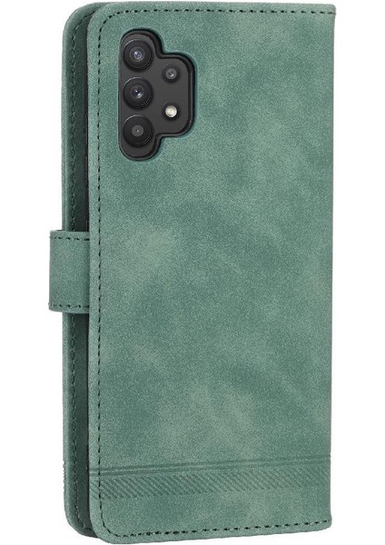 Samsung Galaxy A32 4g Bileklik Premium Kart Yuvaları Manyetik Için Flip Case (Yurt Dışından)