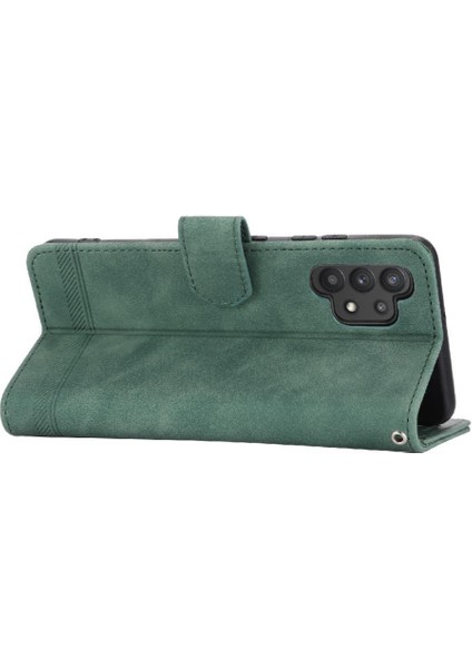Samsung Galaxy A32 4g Bileklik Premium Kart Yuvaları Manyetik Için Flip Case (Yurt Dışından)
