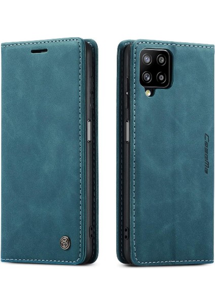 Samsung Galaxy A12 5g Manyetik Kapatma Darbeye Vintage Pu Için Flip Case (Yurt Dışından)