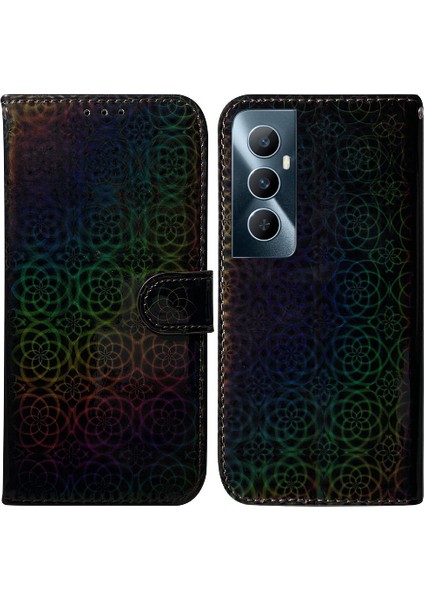 Realme C65 4g Glitter Renkli Standı Tutucu Cüzdan Kılıf Kart Için Flip Case (Yurt Dışından)