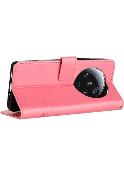 Xiaomi 13 Ultra Manyetik Kapatma Için Kickstand Pu Deri Kart Durumda (Yurt Dışından)