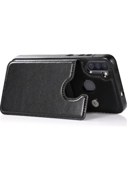 Samsung Galaxy A11 Çift Manyetik Toka Kickstand Kart Için Cüzdan Kılıf (Yurt Dışından) fiyatları