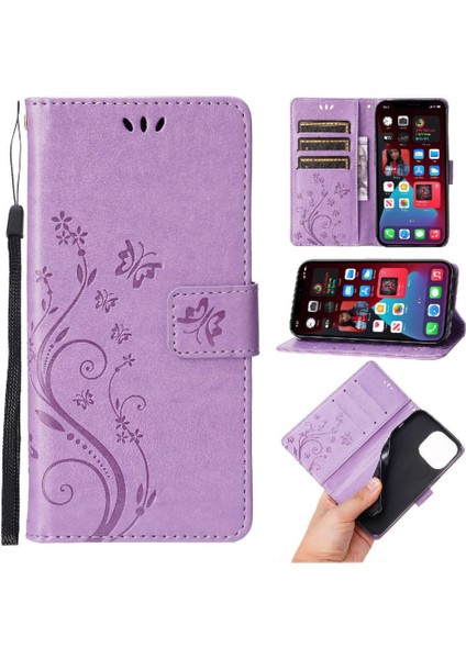 IPhone 15 Için Filp Durumda Pro Manyetik Kapatma Kart Tutucu Pu Deri Bilek (Yurt Dışından)